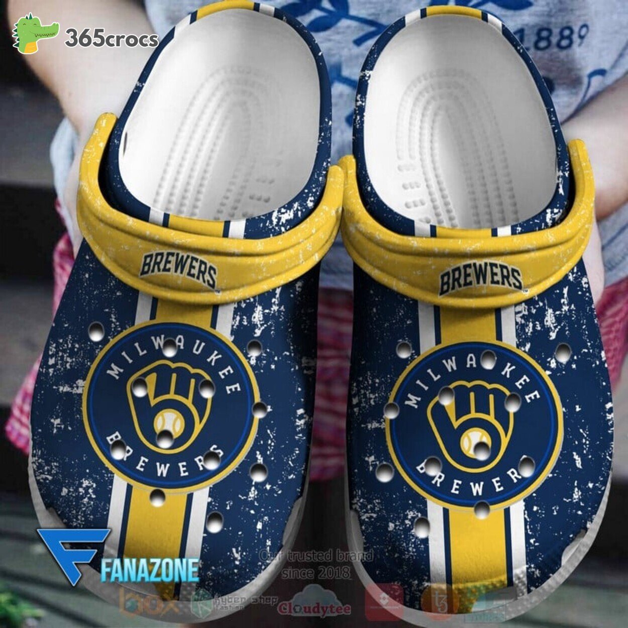 Milwaukee Brewers MLB Team Unique Stylish Comfortable Clogs Shoes Design