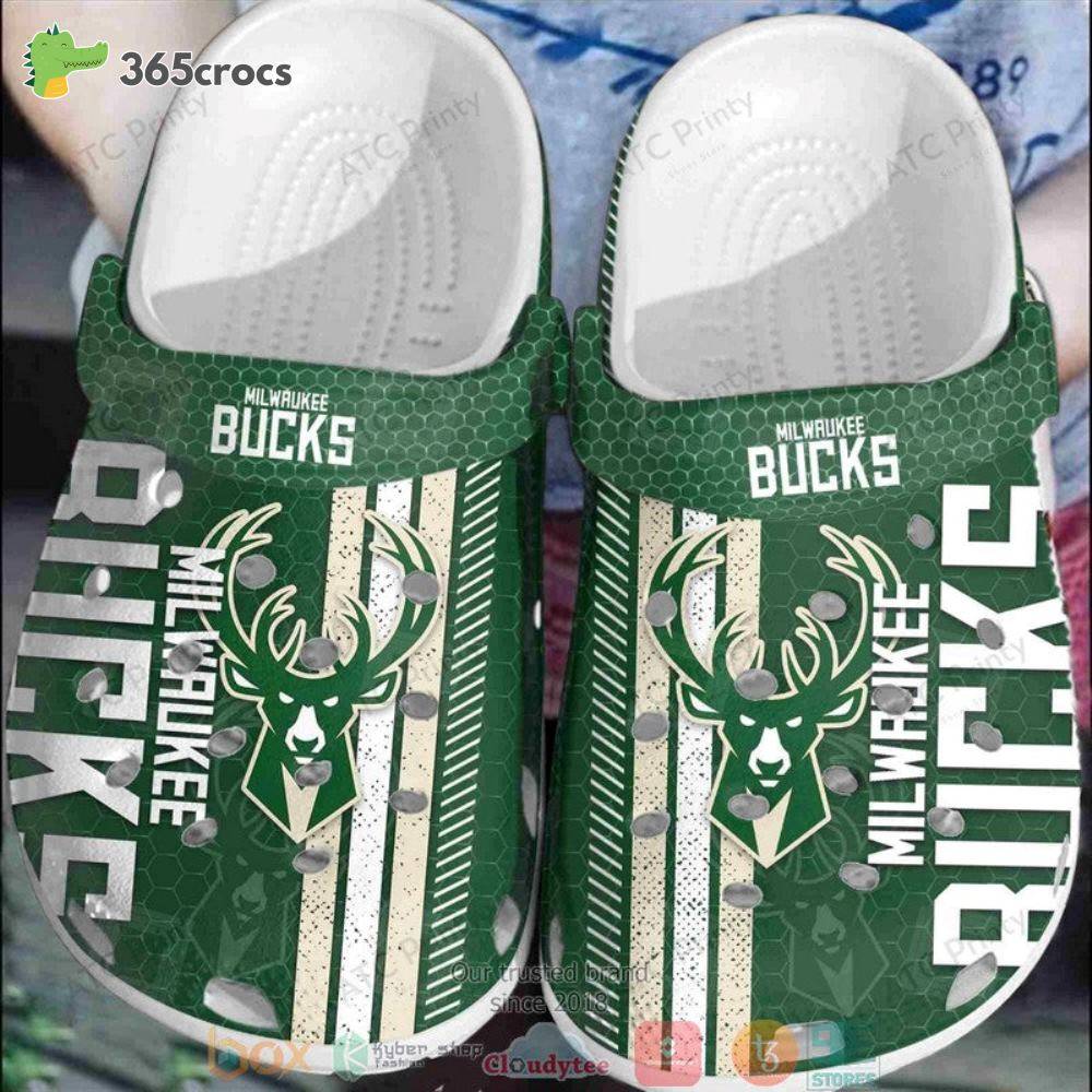 Milwaukee Bucks Green Nba Crocss Clog Shoes