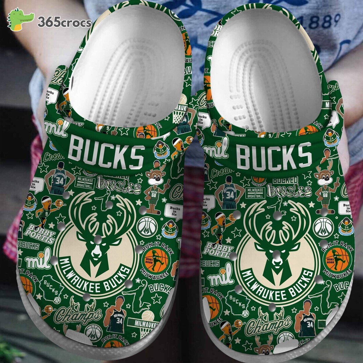 Milwaukee Bucks NBA Basketball Comfortable Unique Clog Shoe Sport Series