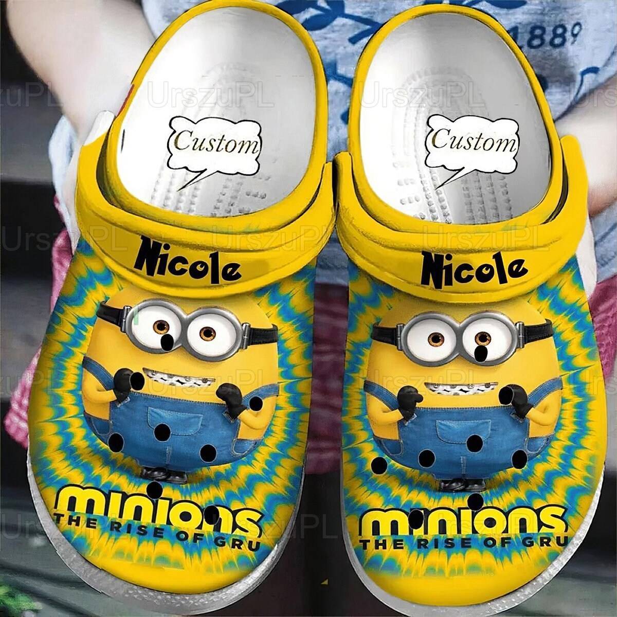 Minions Custom Cute Disney Unisex Clogs Sandal Design Gift Wear