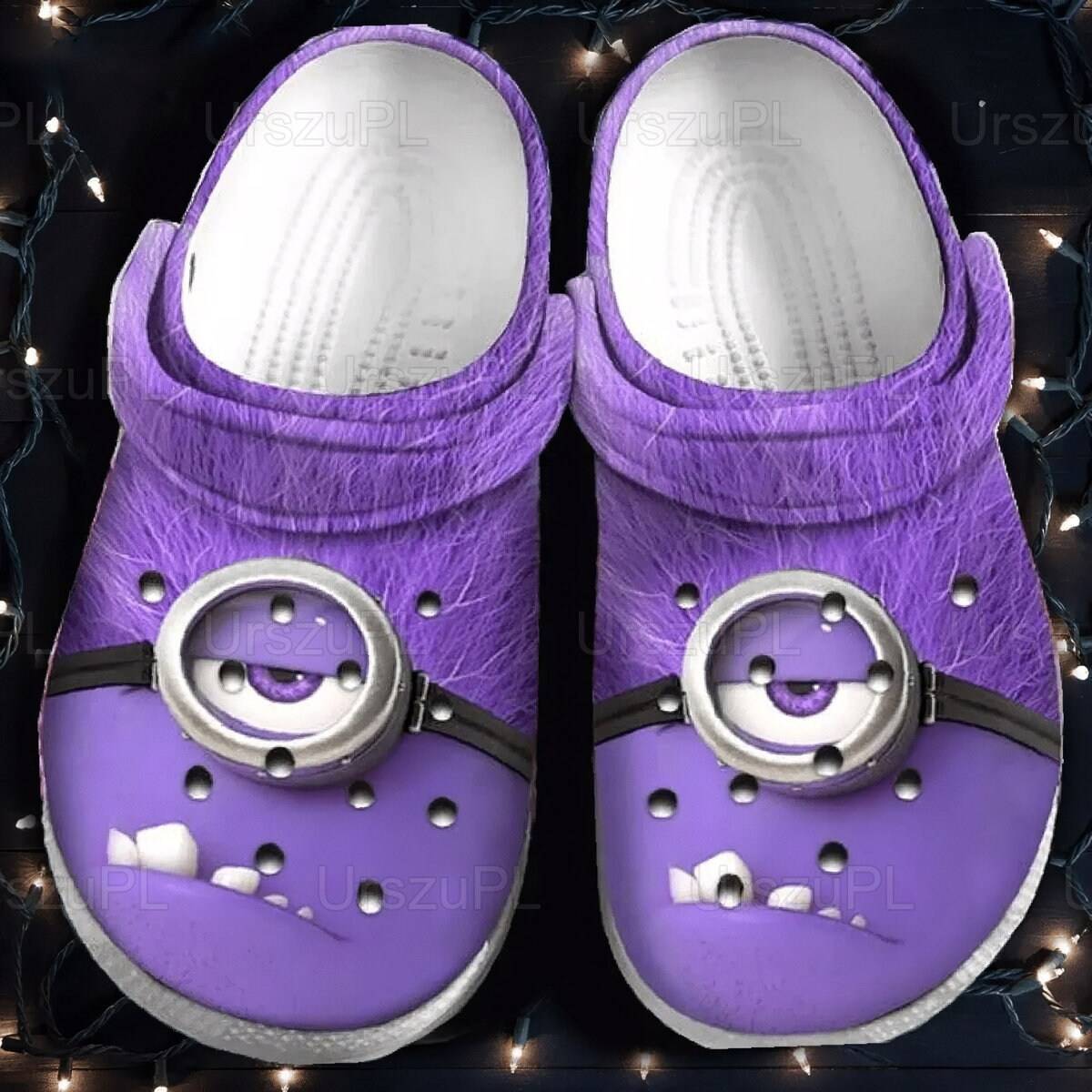 Minions Purple Design Cute Clogs Unisex Sandal Disney Inspired Gift