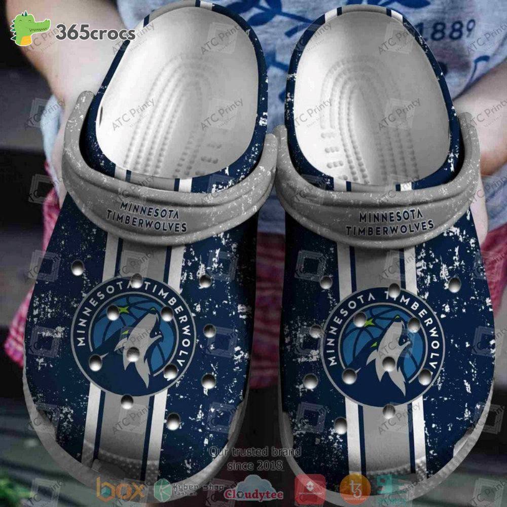 Minnesota Timberwolves Navy Nba Crocss Clog Shoes