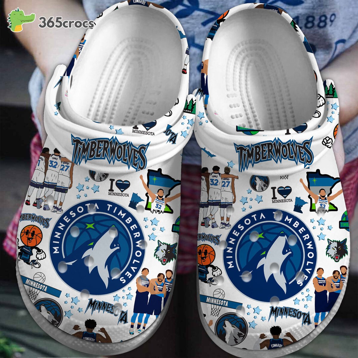 Minnesota Timberwolves NBA Sport Crocss Clogs Shoes Comfortable