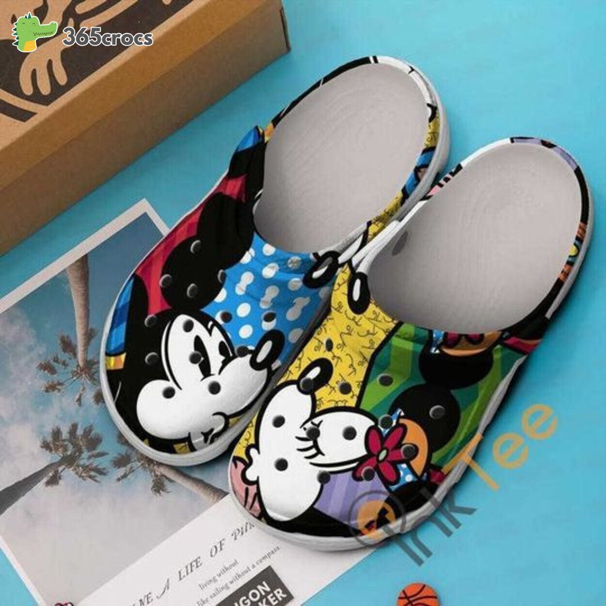 Minnie And Mickey Mouse Cartoon Crocss Shoes Clogs Custom Name