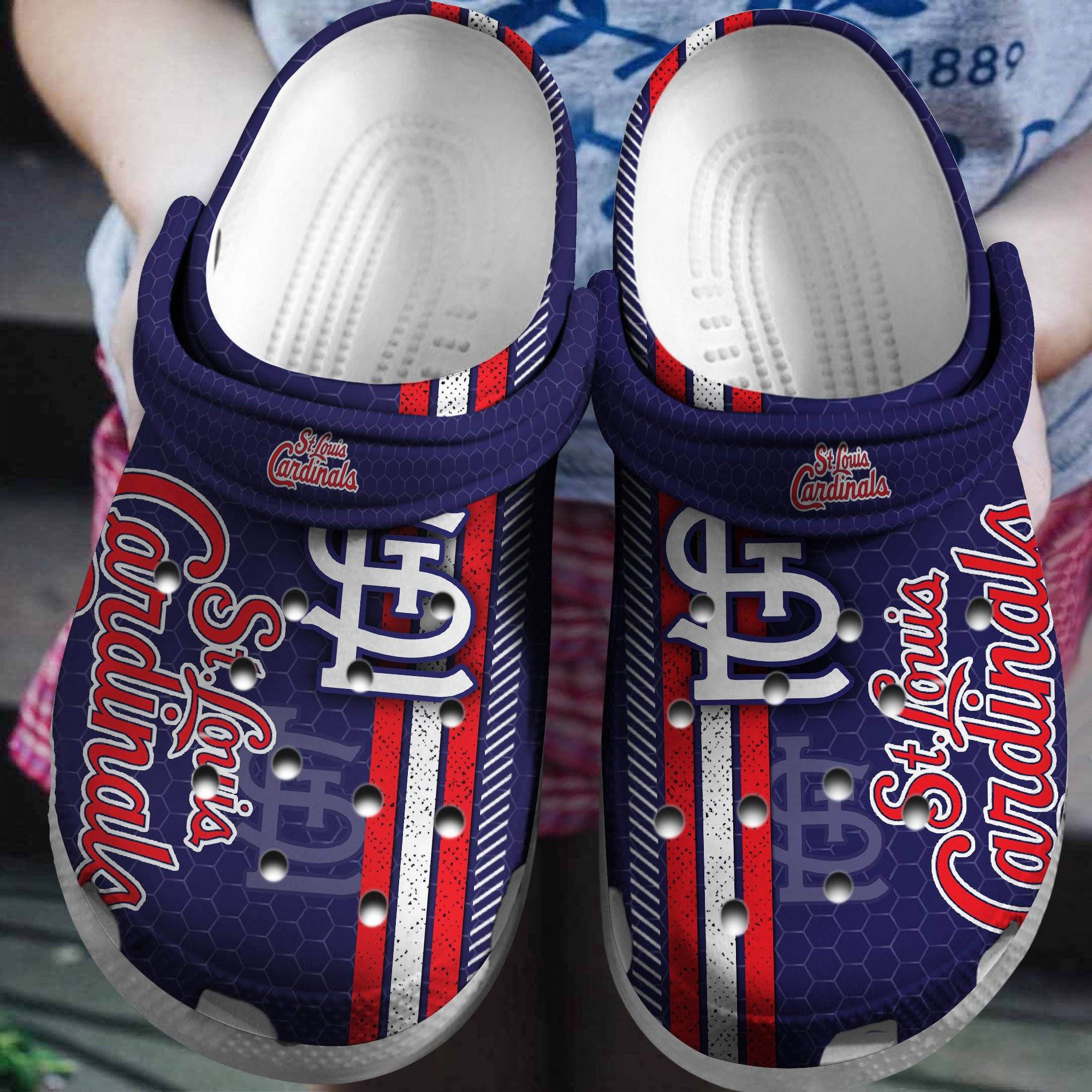 Mlb Team St Louis Cardinals Purple Crocss Clog Shoesshoes