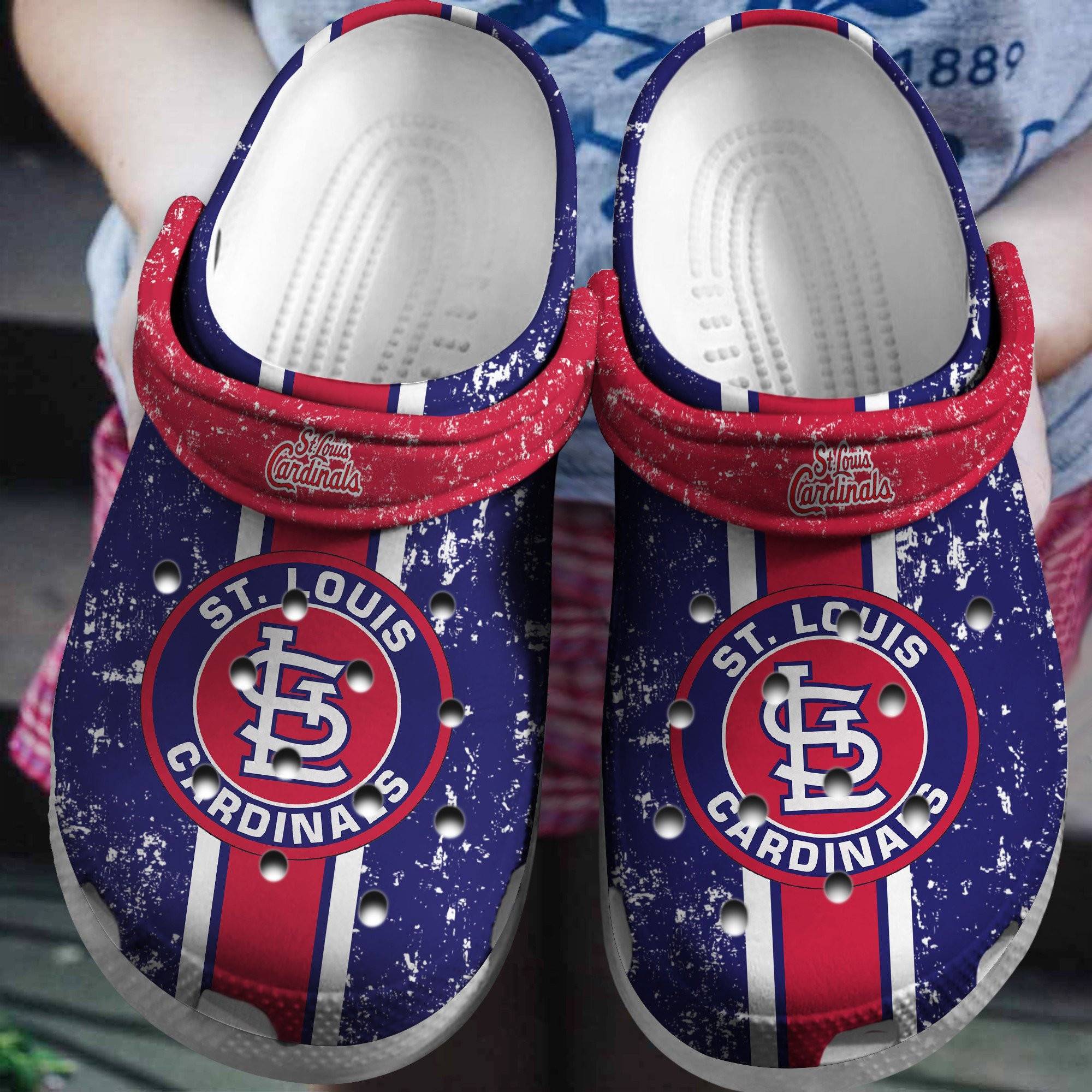 Mlb Team St Louis Cardinals Red – Purple Crocss Clog Shoesshoes