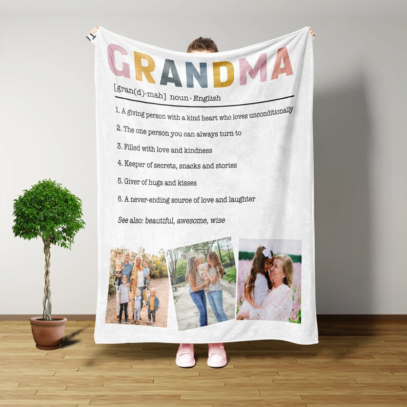 Nana Gifts, Grandma Blanket, Custom Blanket, Grandma Gifts, Gifts For Grandma, Gifts For Women, Grandma Blanket From Grandkids