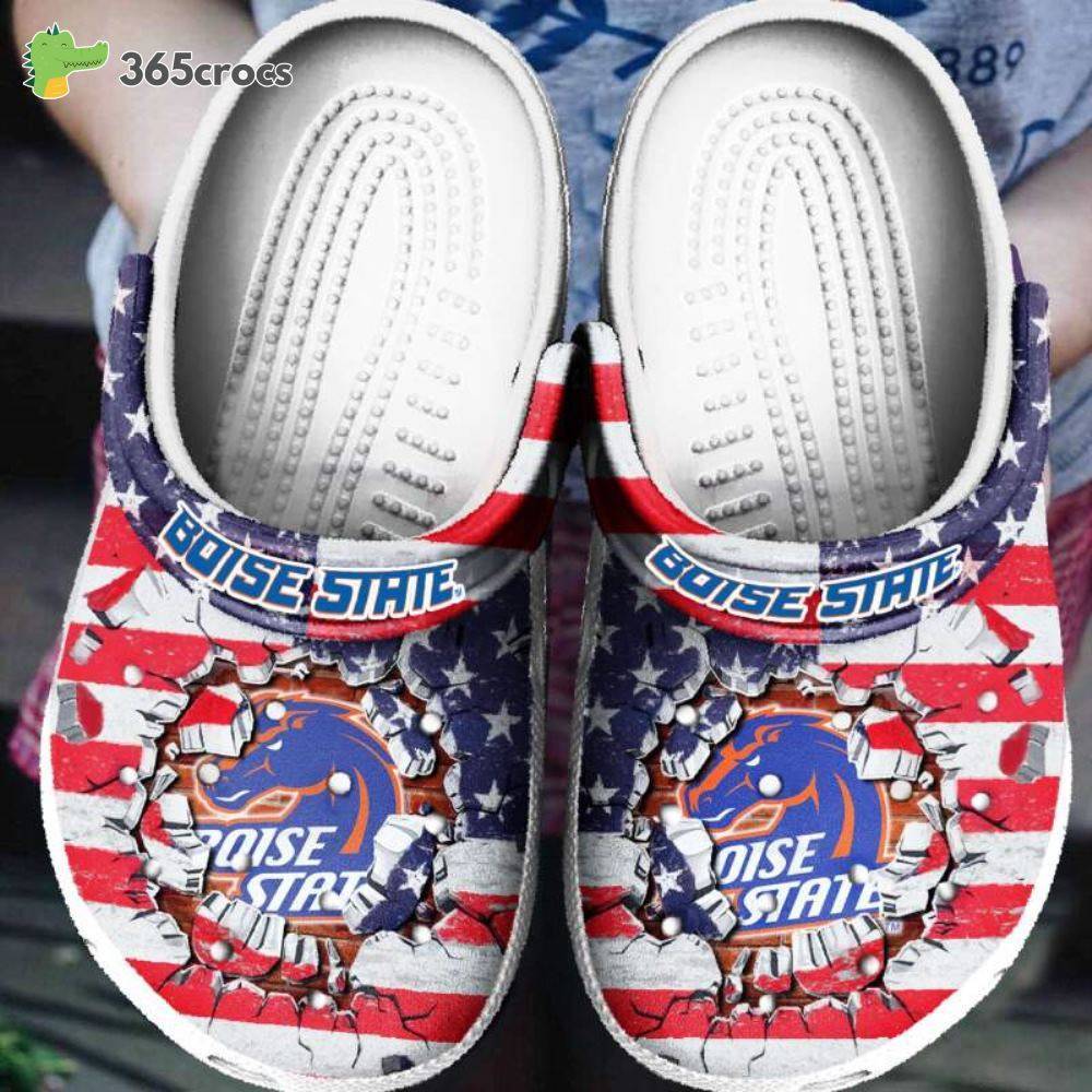 Ncaa Boise State Broncos Adults Crocss Clog Shoes