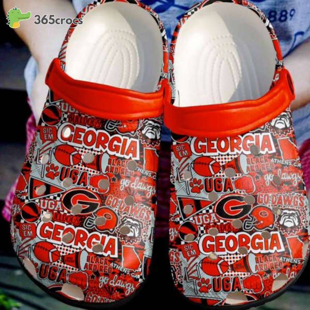 Ncaa Football Georgia Bulldogs Adults Crocss Clog Shoes