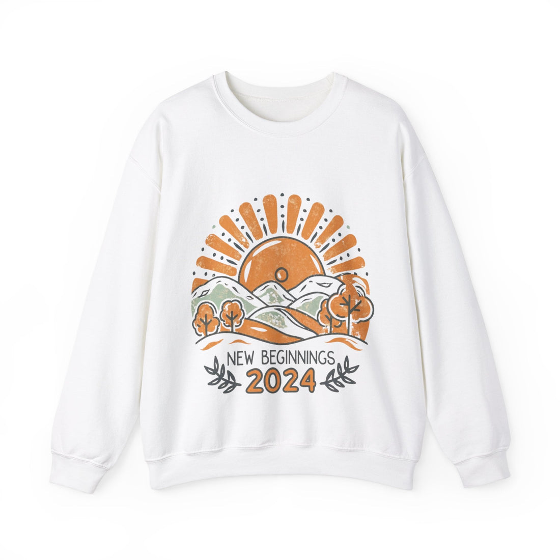 New Beginnings 2024 T-shirt, Rising Sun Landscape Sweater, New Year Eve Party Gift Shirt, Calm and Uplifting, Nye 2024