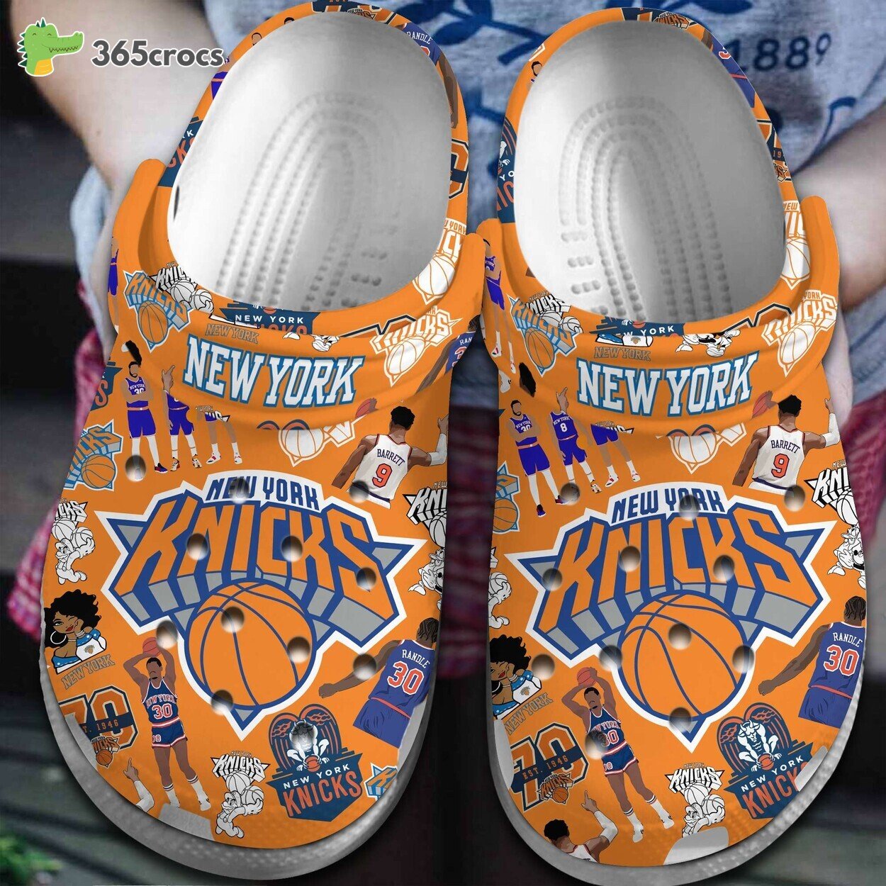 New York Knicks NBA Basketball Sport Crocss Clogs Shoes Comfortable