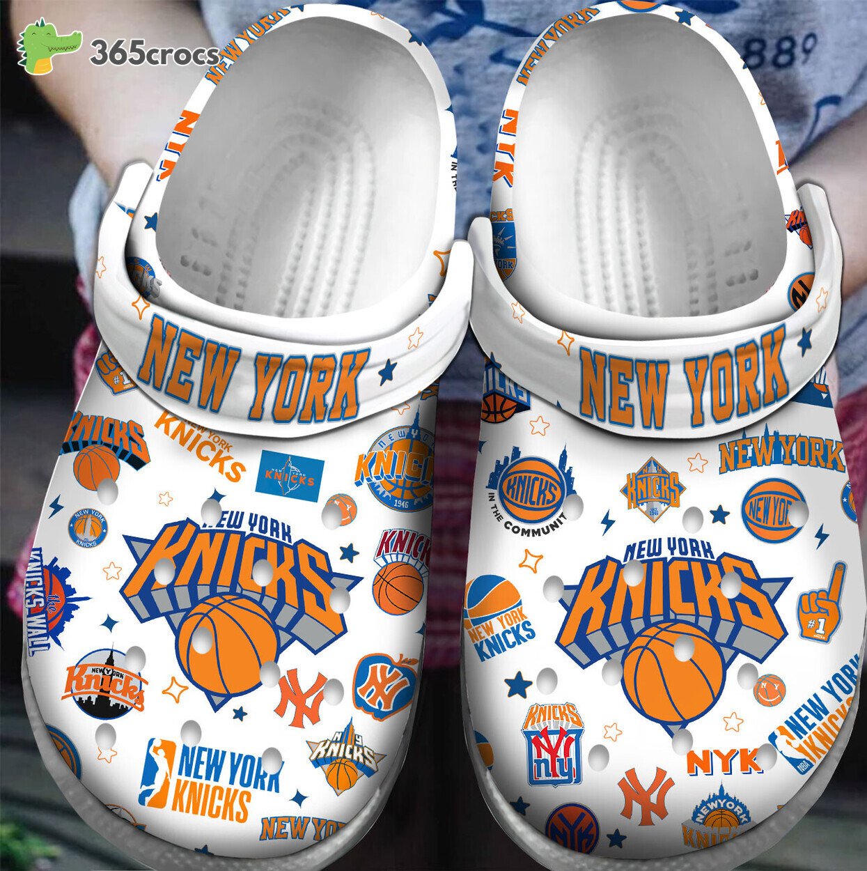 New York Knicks NBA Sport Premium Comfortable Clogs Crocss Shoes Two