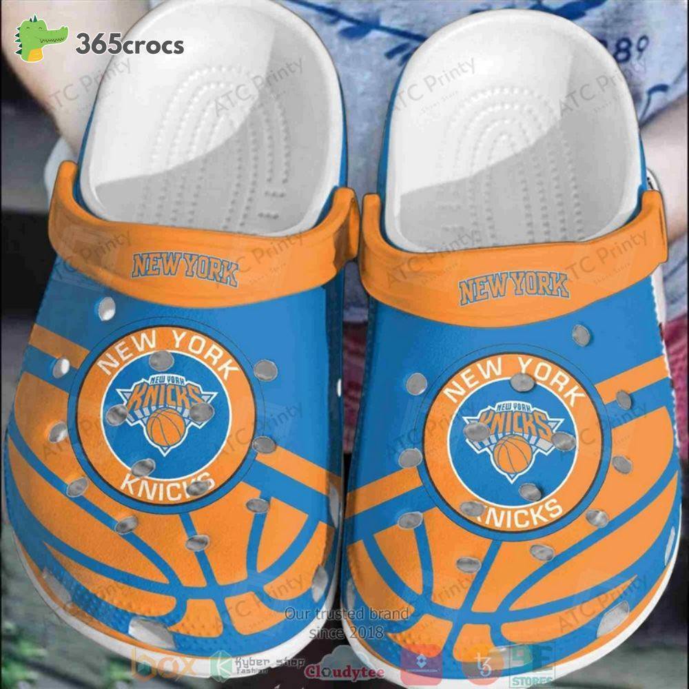 New York Knicks Orange-Blue Nba Crocss Clog Shoes