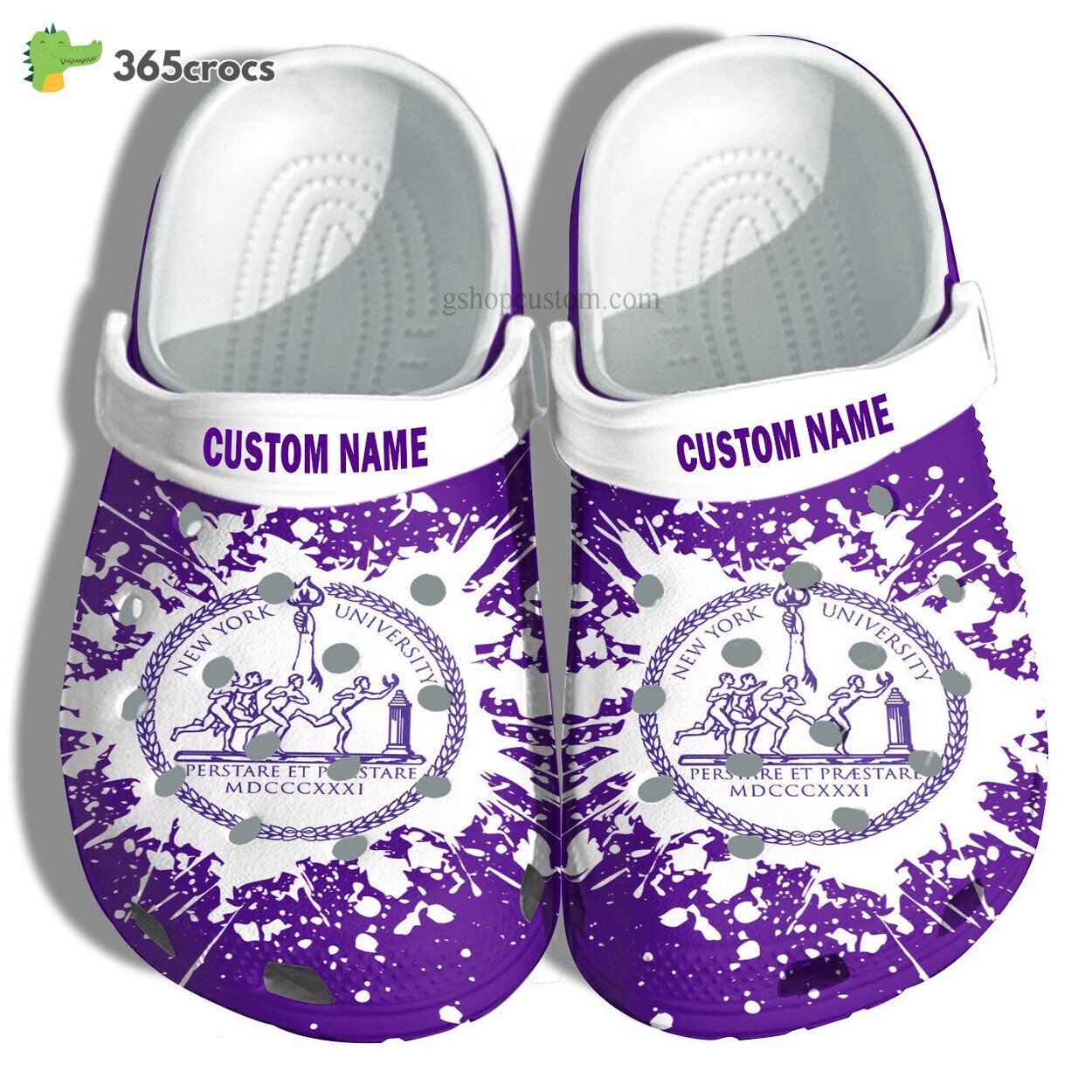 New York University Croc Shoes Customize University Graduation Gifts Shoes Admission Gift