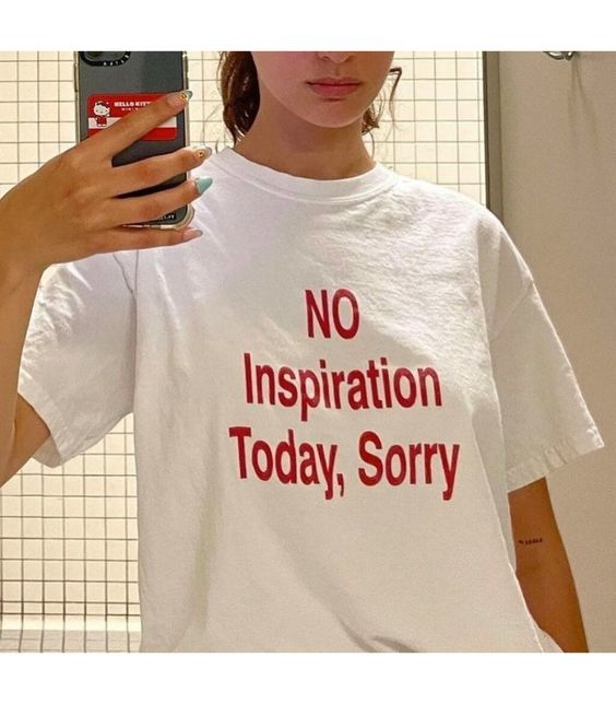 No Inspiration Today, Sorry Unisex Heavy Cotton Tee