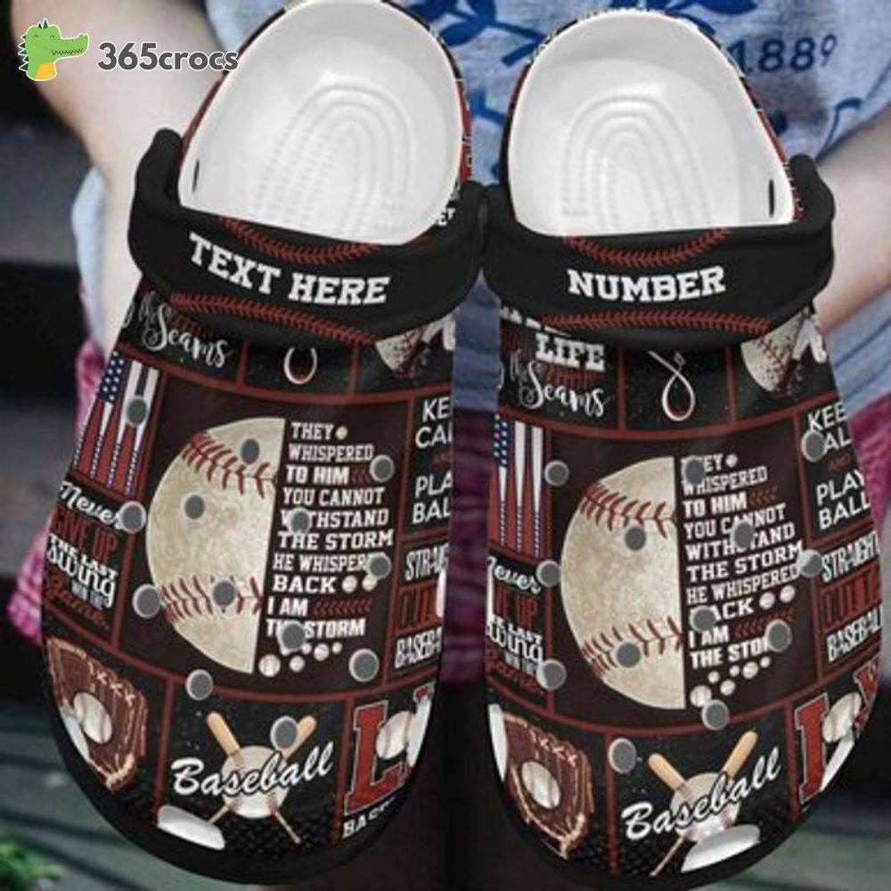 No Personalized Baseball Theme Classic Clogs Sporty Croc Cute Croc Sport Lovers Water Shoes Chrismas Crocss Clog Shoes