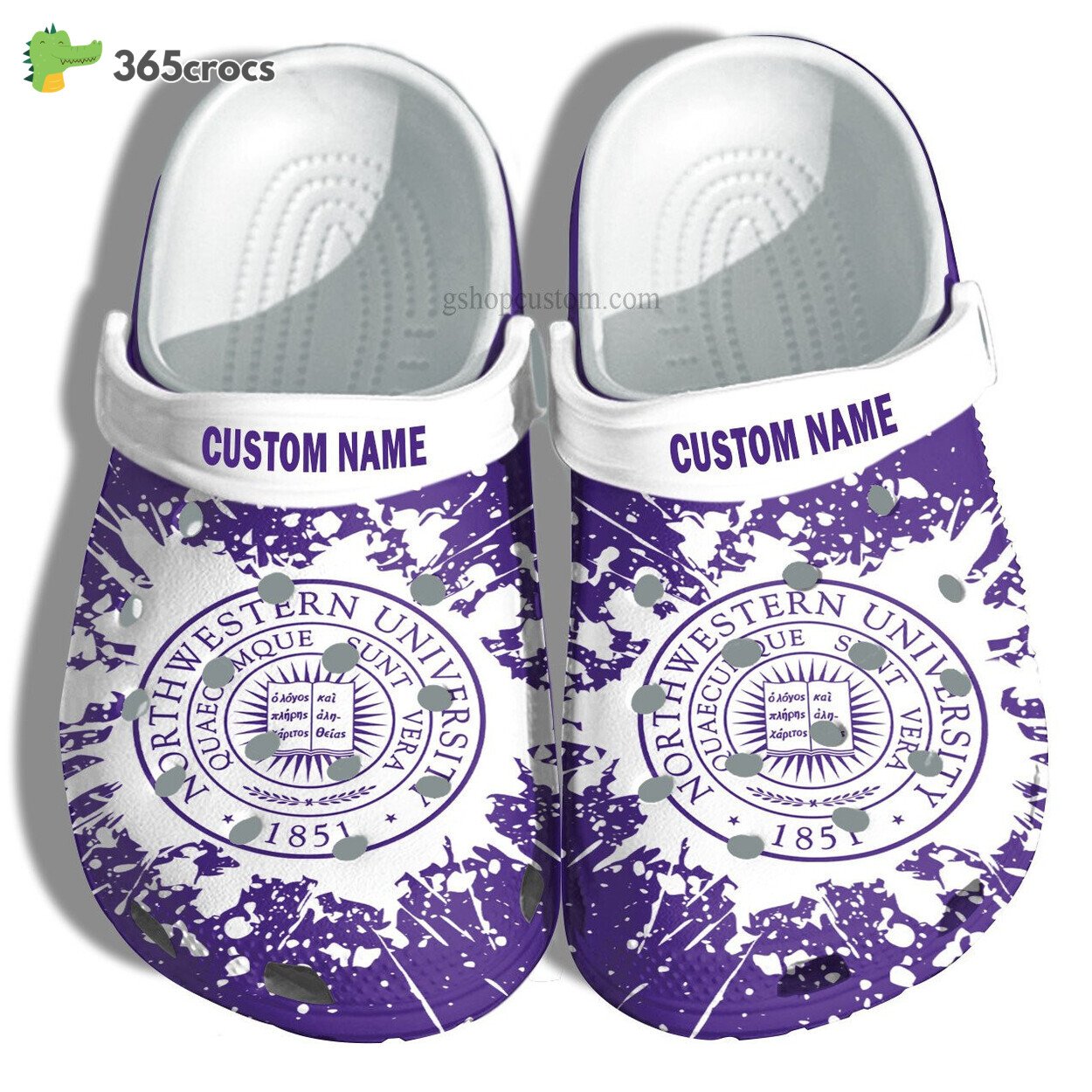 Northwestern University Graduation Gifts Croc Shoes Customize Admission Gift Shoes