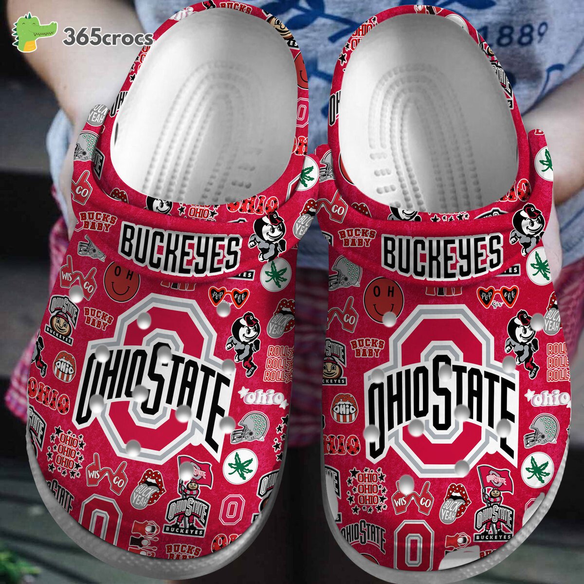 Ohio State Buckeyes NCAA Sport Crocss Clogs Shoes Comfortable