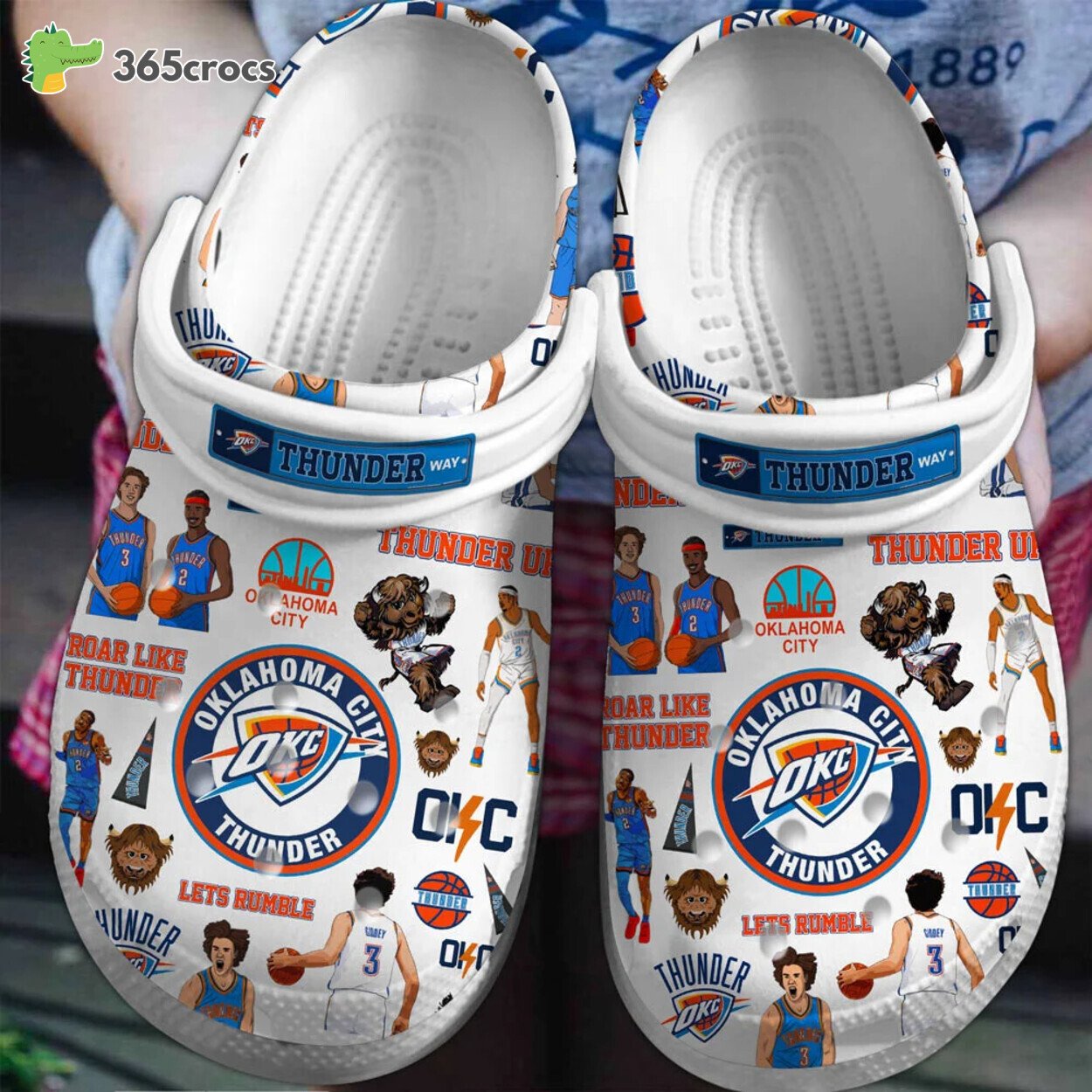 Oklahoma City Thunder NBA Inspired Comfortable Clogs Basketball Love