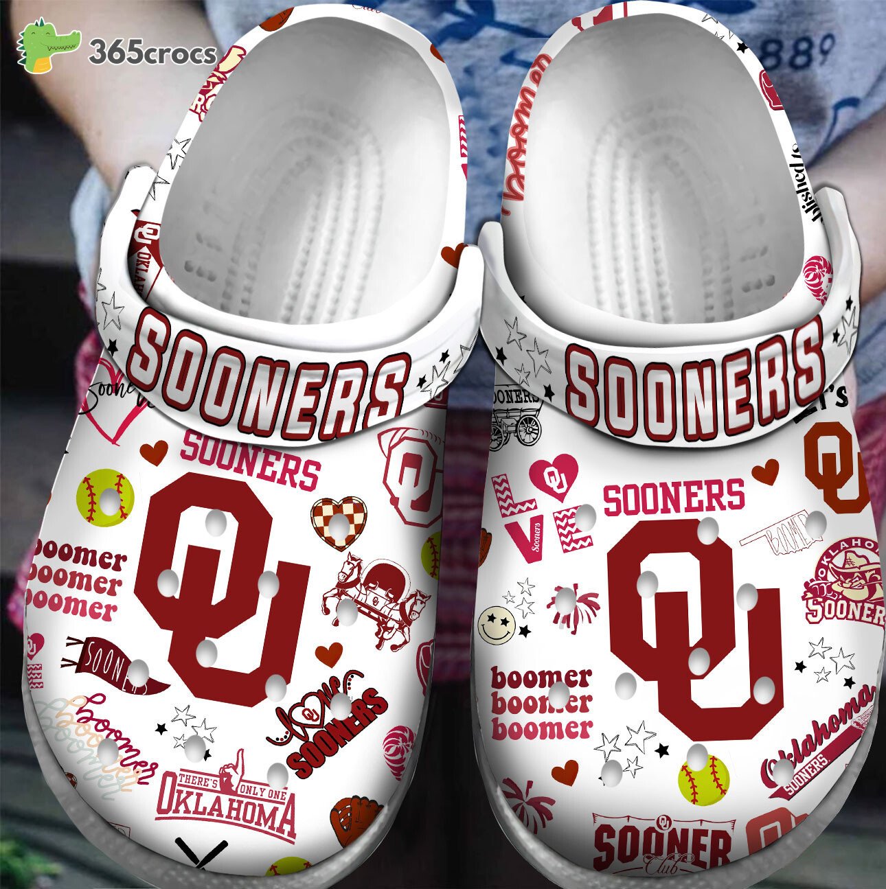 Oklahoma Sooners NCAA Sport Premium Comfortable Clogs Crocss Shoes