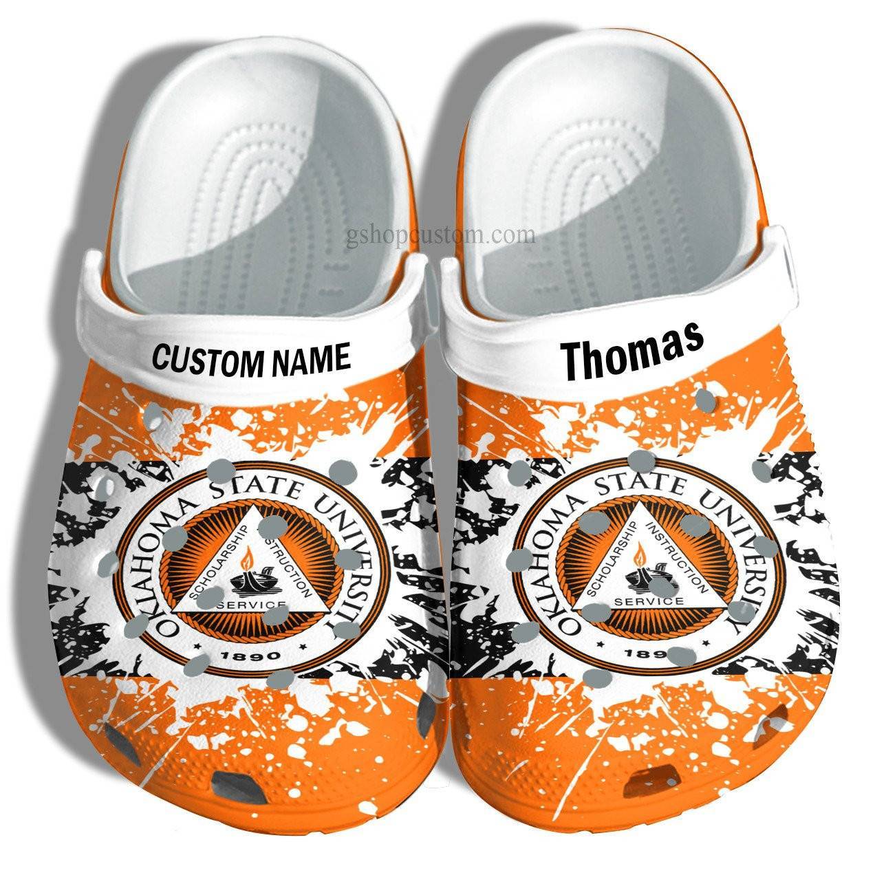 Oklahoma State University Graduation Gifts Croc Shoes Customize – Admission Gift Crocss Shoes