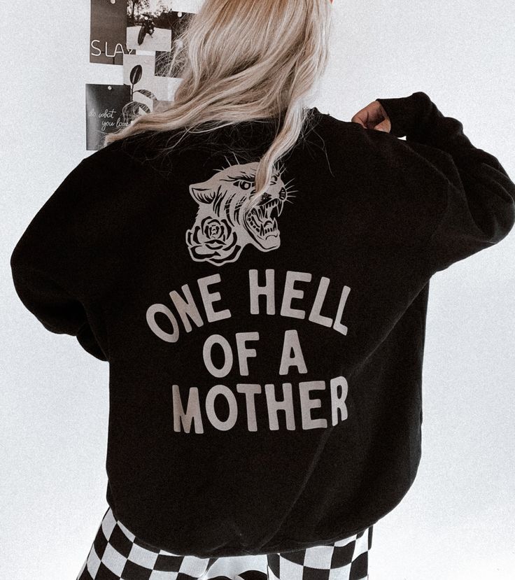 One Hell of A Mother Crew, Cool mom Trendy Mom Sweatshirt, Badass mama mothers day gift