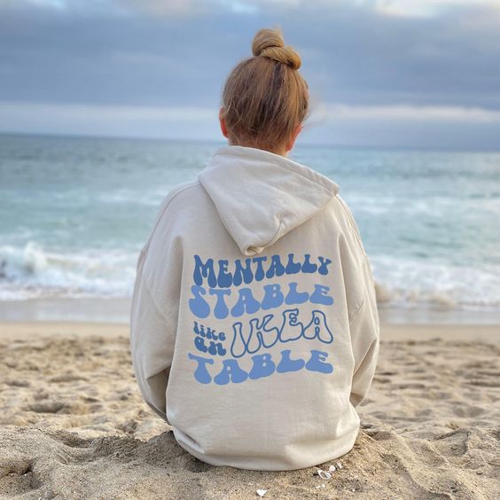 Oversized Aesthetic Hoodie, VSCO hoodie, Trendy Tumblr Hoodie, Sweatshirt words on back, pinterest, Positivity Quote