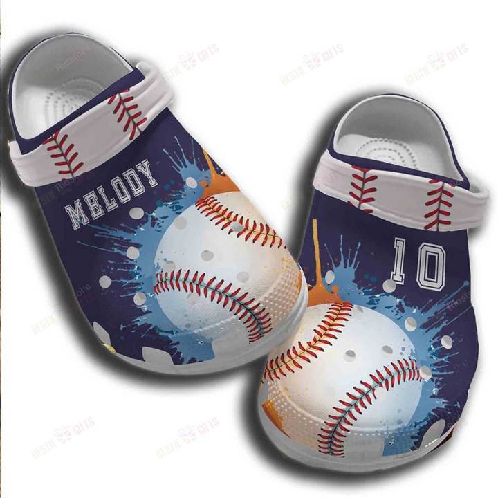 Painting Baseball Crocss Classic Clogs Shoes