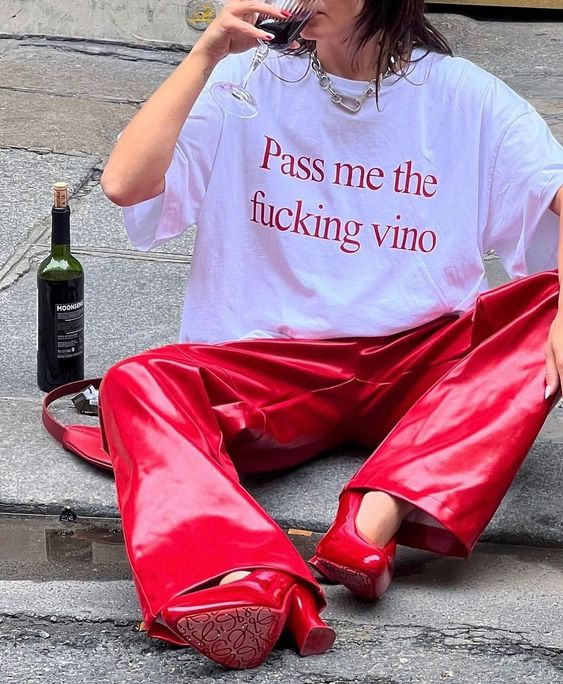 Pass Me The Fucking Vino T-shirt