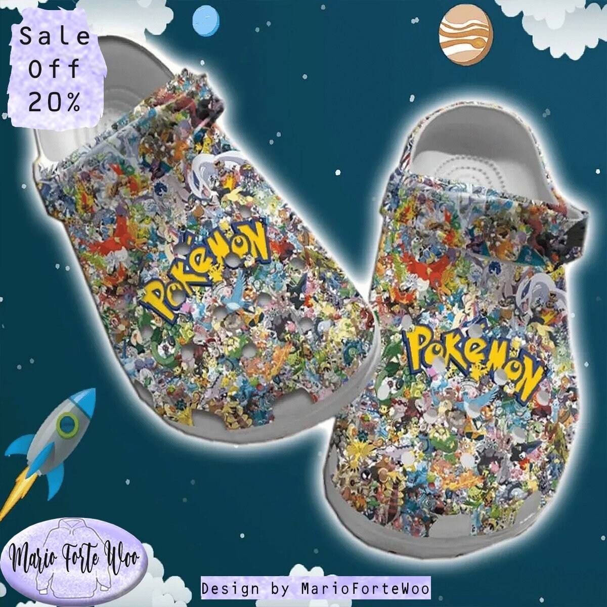 Pattern Pokemon Summer Men Women Sandals Slippers Shoes Clogs Pokemon Gifts