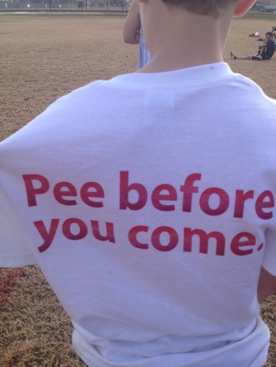 Pee before you come T-shirt