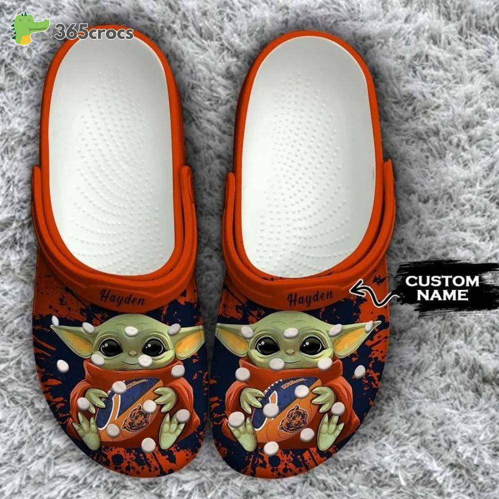 Personalized Baby Yoda Chicago Bears Nfl Crocss Clog Shoes