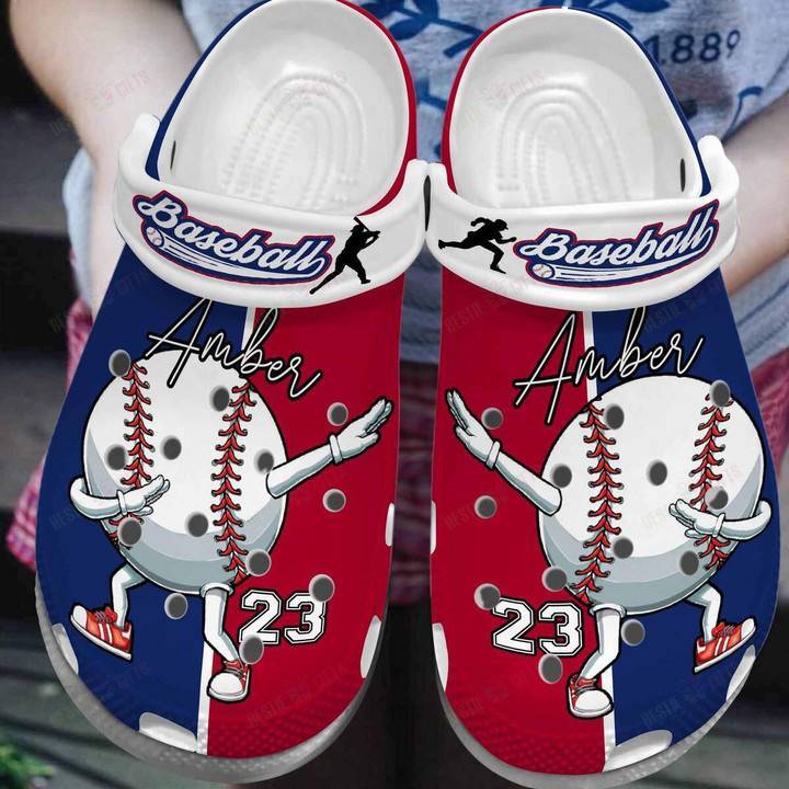 Personalized Baseball Ball Dabbing Cute Crocss Classic Clogs Shoes