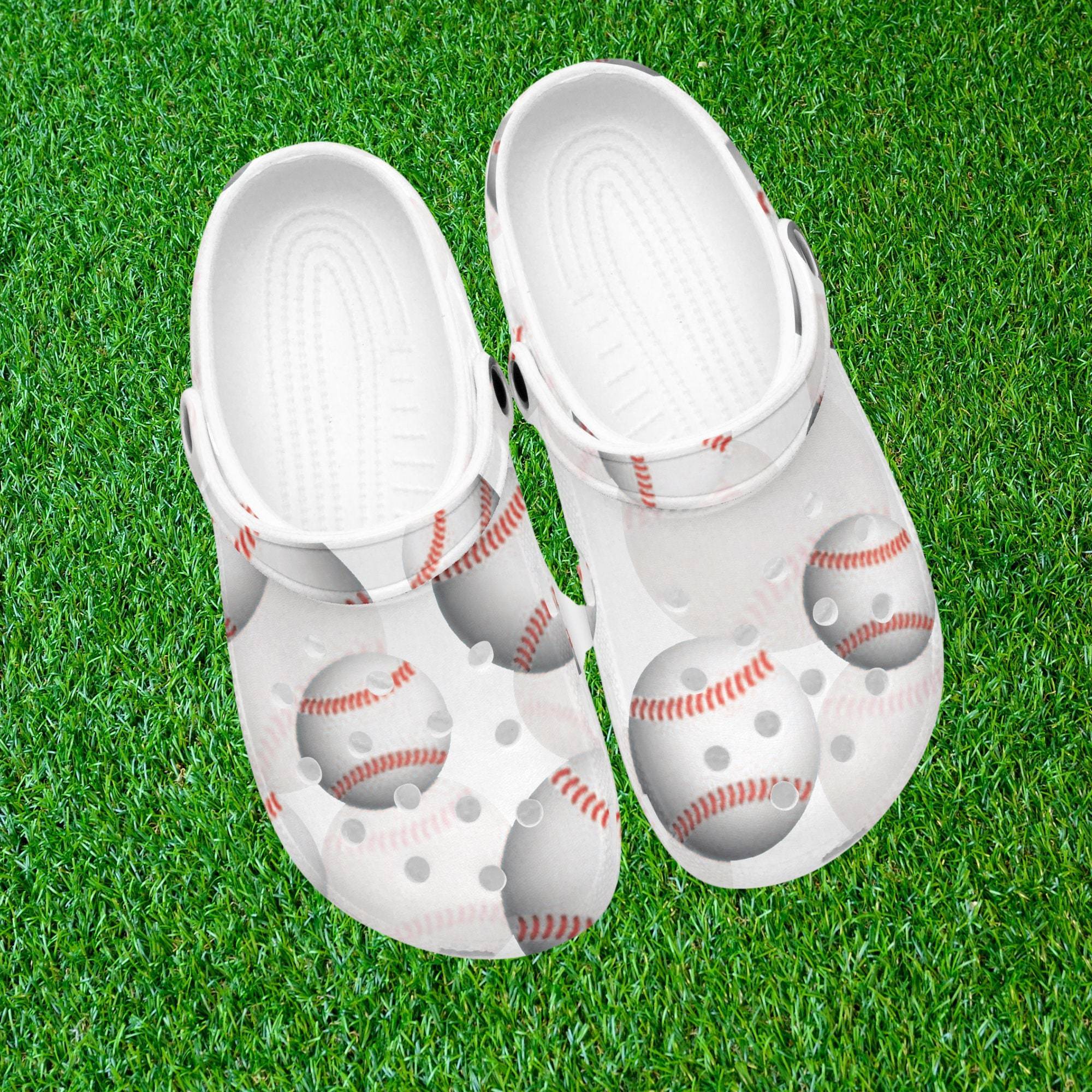 Personalized Baseball Crocss Style Clogs Unique Gift Him Her Sandals