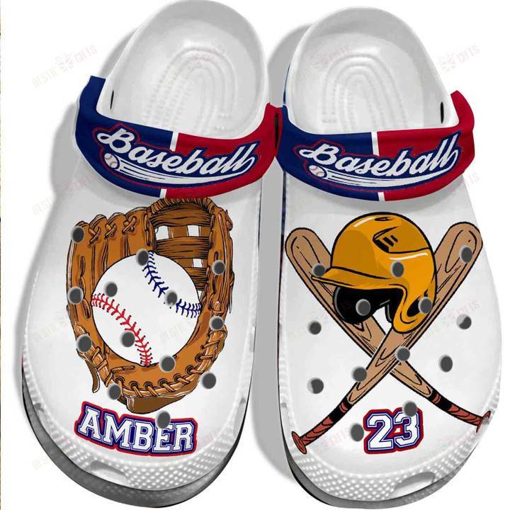 Personalized Baseball Equipment Crocss Classic Clogs Shoes