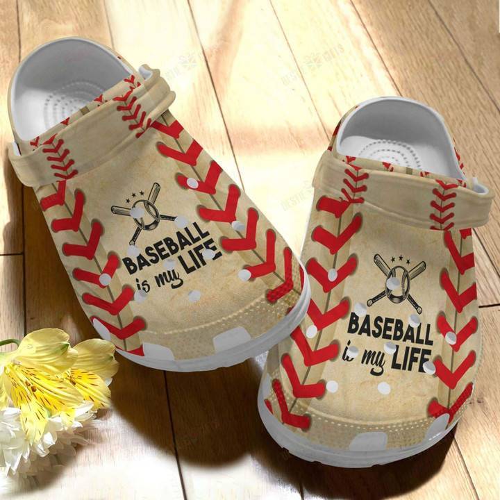 Personalized Baseball Is My Life Crocss Classic Clogs Shoes