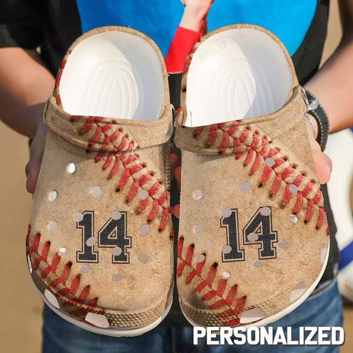 Personalized Baseball Love Crocss Classic Clogs Shoes