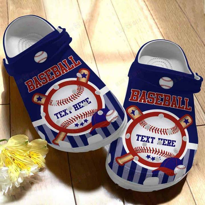 Personalized Baseball Player Crocss Classic Clogs Shoes