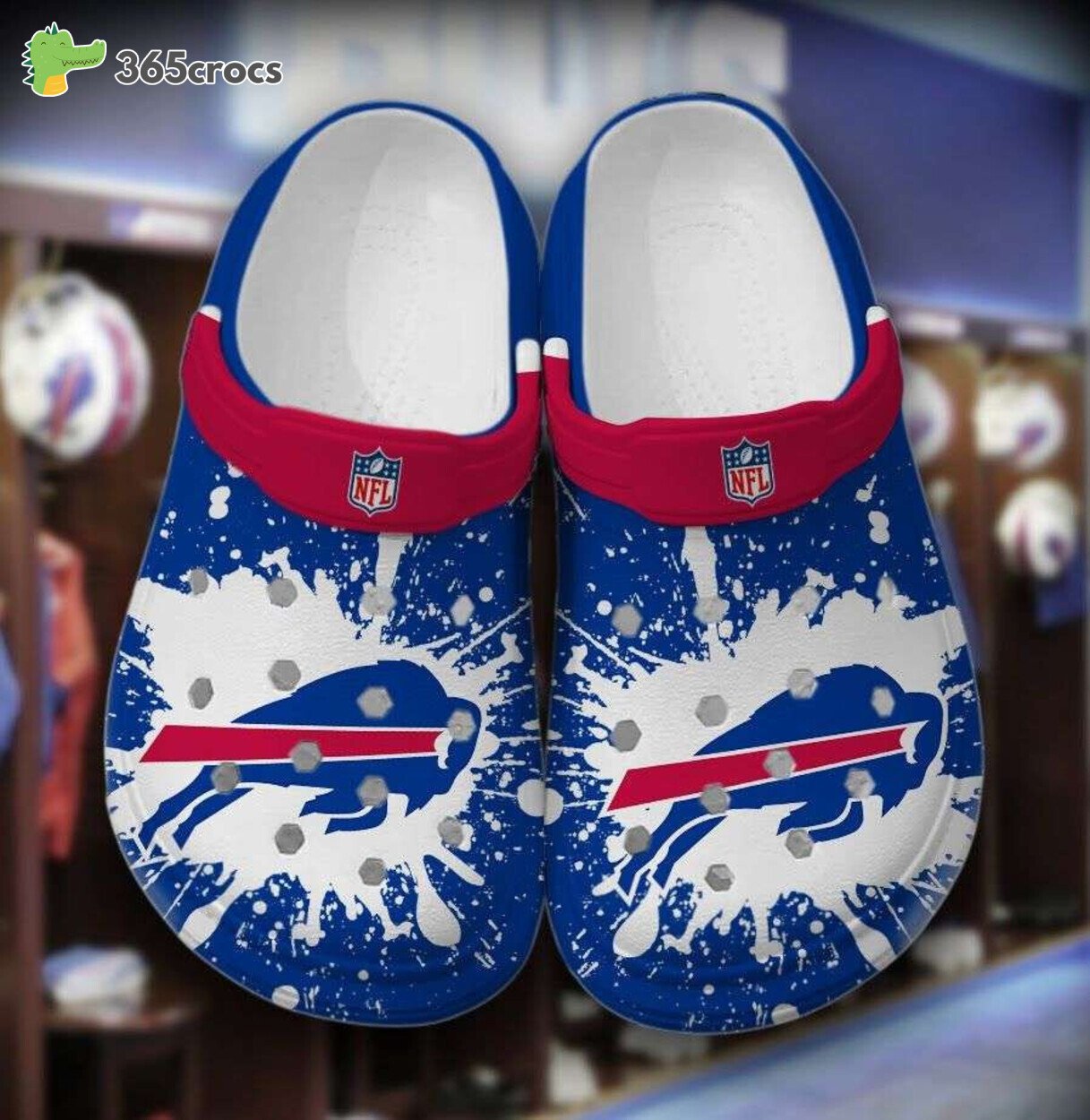 Personalized Buffalo Bills Football Team Crocss Clog Custom Name Shoes