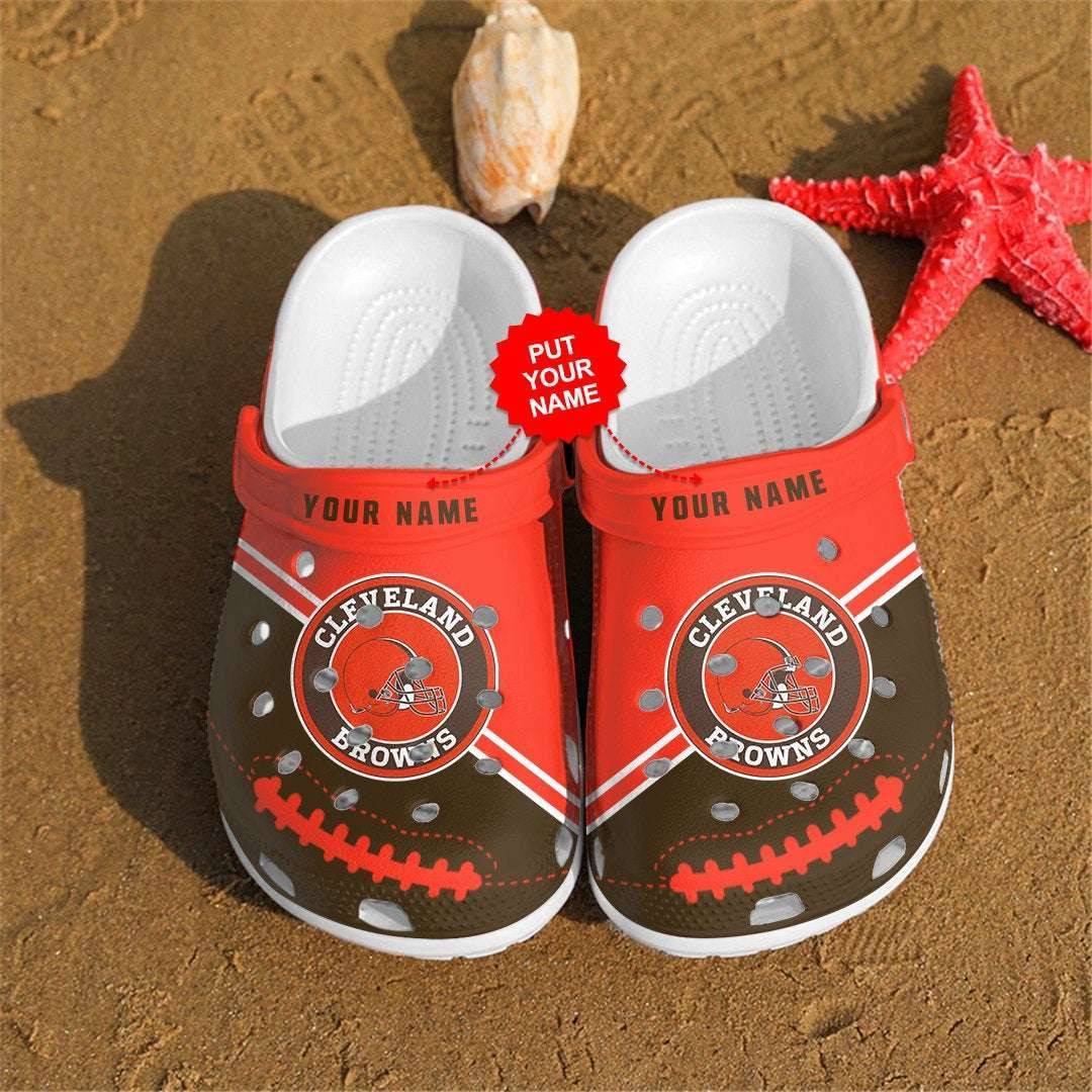 Personalized Cleveland Browns Nfl Fans Crocss Crocband Clogs