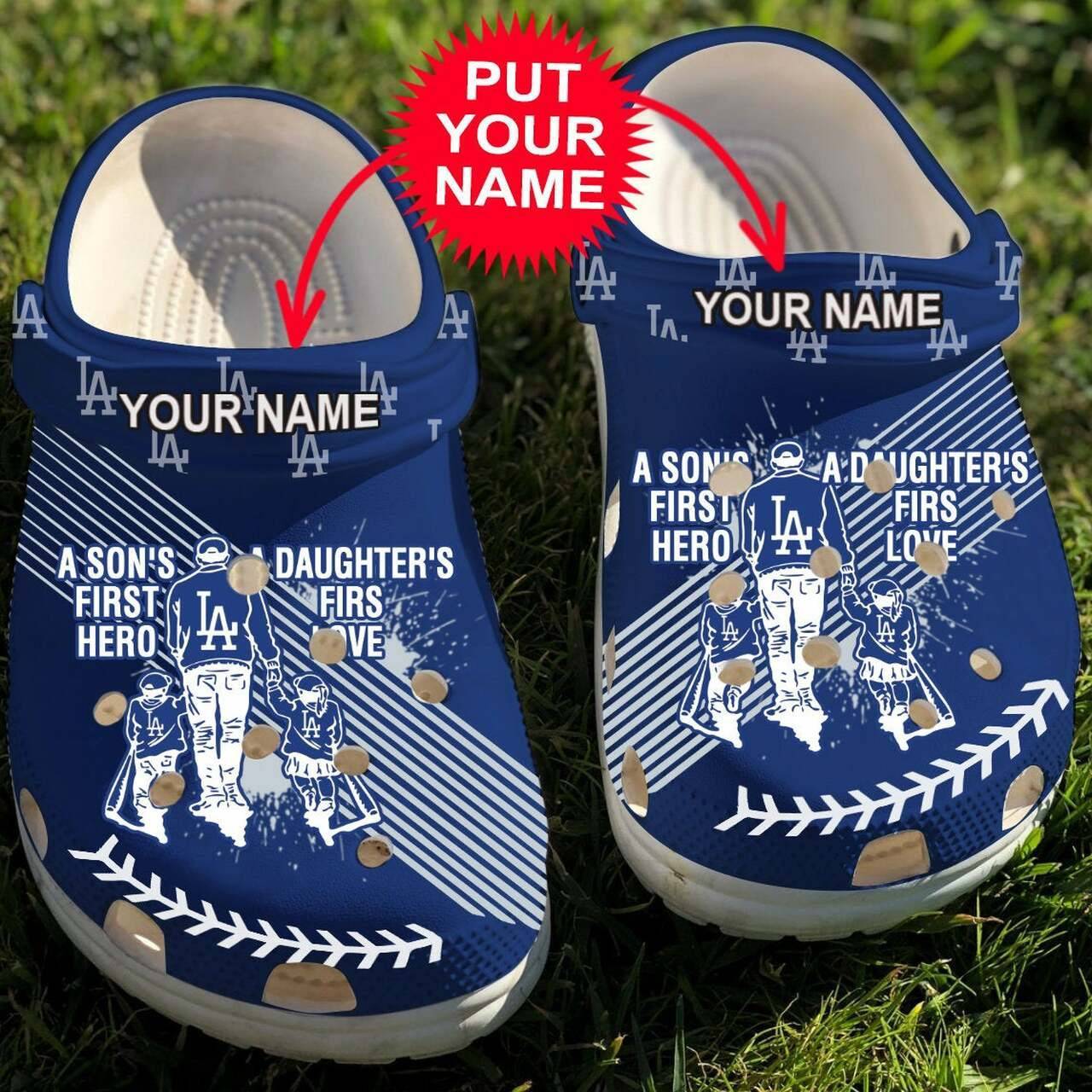 Personalized Crocss Dad And Son Daughter Mlb Dooger La Team Crocss Crocband Clogs