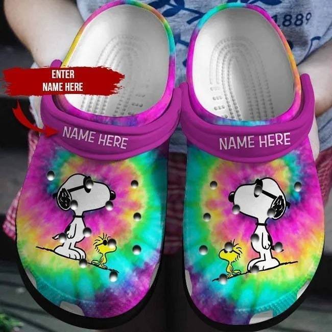 Personalized Disney Coloful Snoopy Cartoon Adults Crocss, Unisex Cartoon Clog Shoes