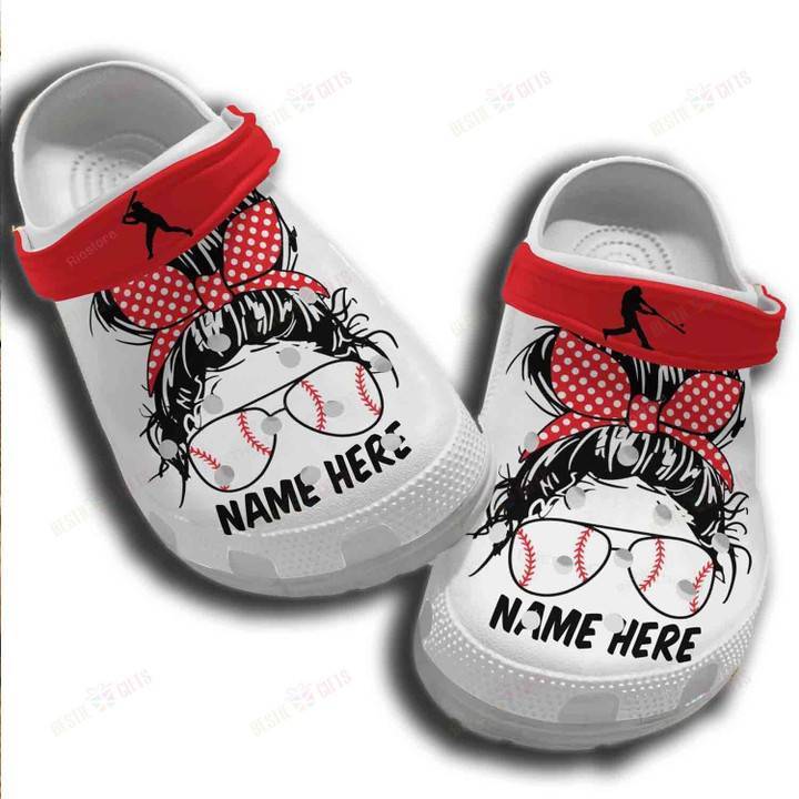 Personalized Girls Fall In Love Baseball Crocss Classic Clogs Shoes
