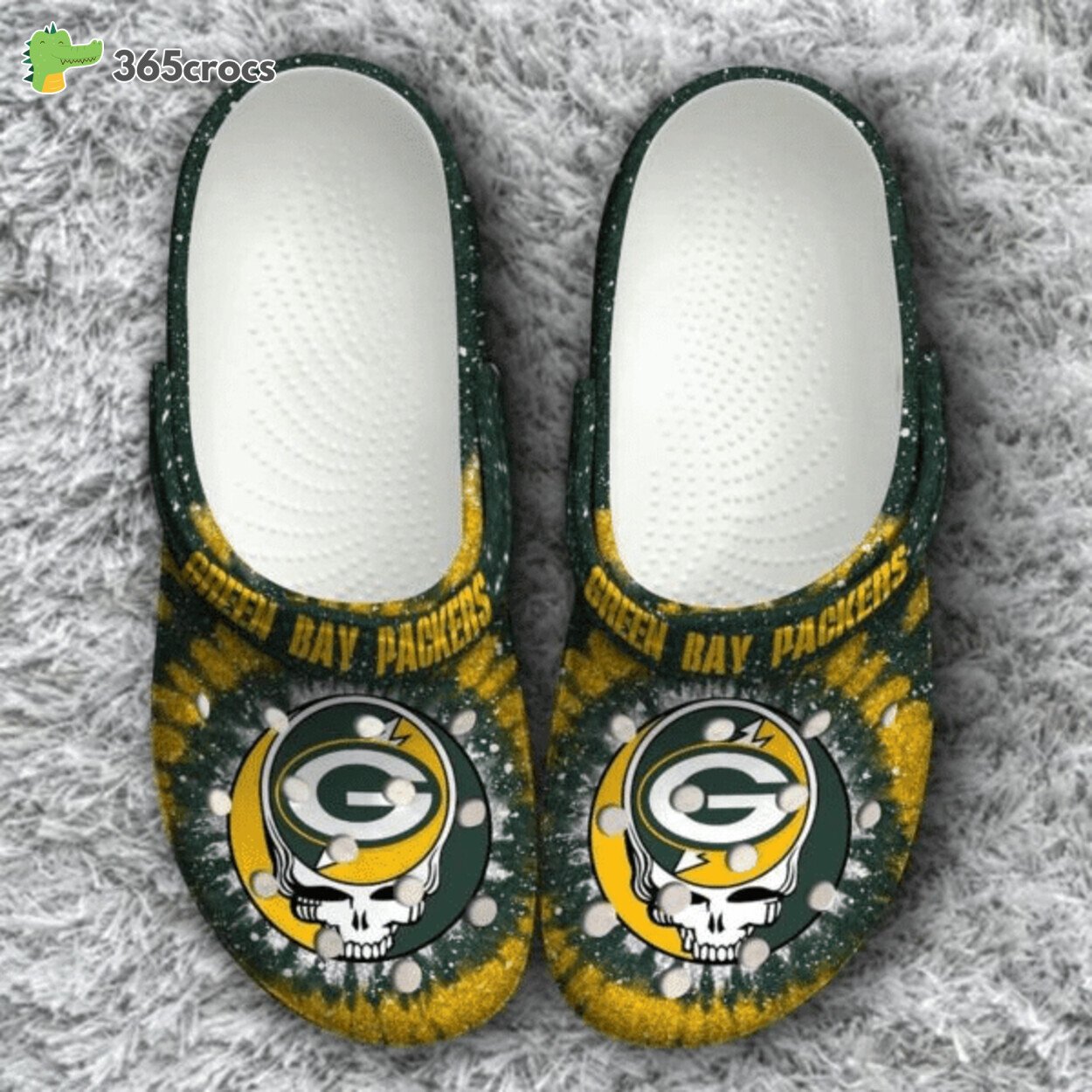 Personalized Green Bay Packers Football Team Crocss Clog Custom Name Shoes