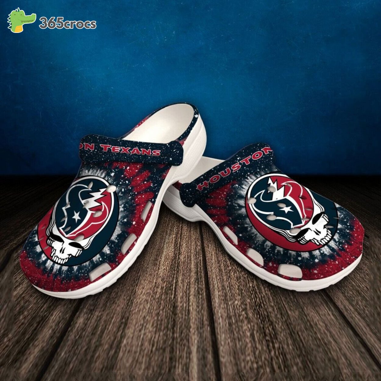 Personalized Houston Texans Football Team Crocss Clog Custom Name Shoes