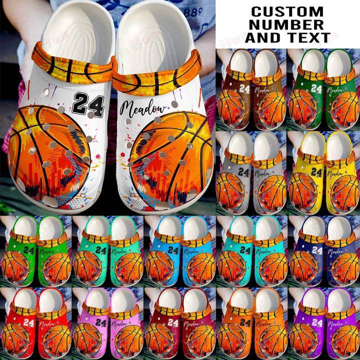 Personalized I Love Basketball Crocss Classic Clogs Shoes