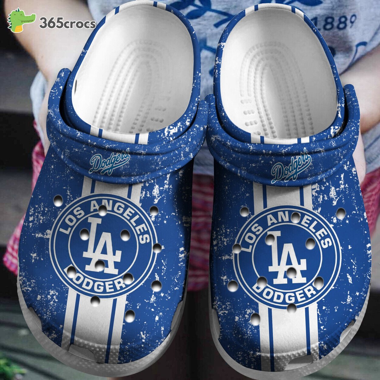 Personalized Los Angeles Dodgers Football Team Crocss Clog Custom Name Shoes