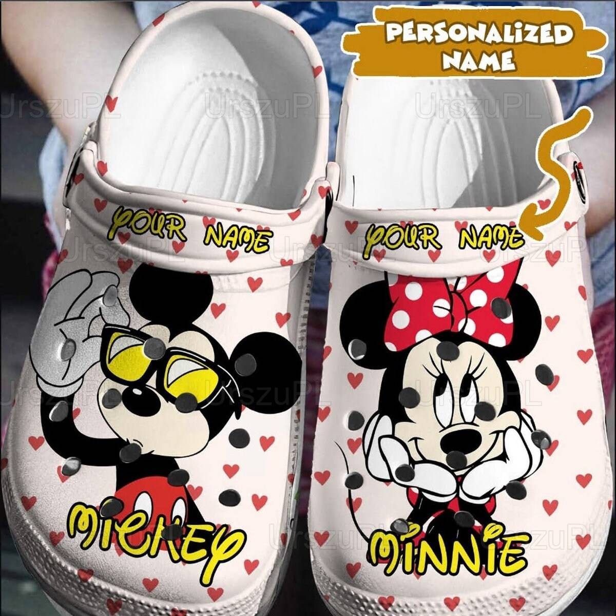 Personalized Mickey Minnie Disney Clogs Unisex Sandal Design Gift