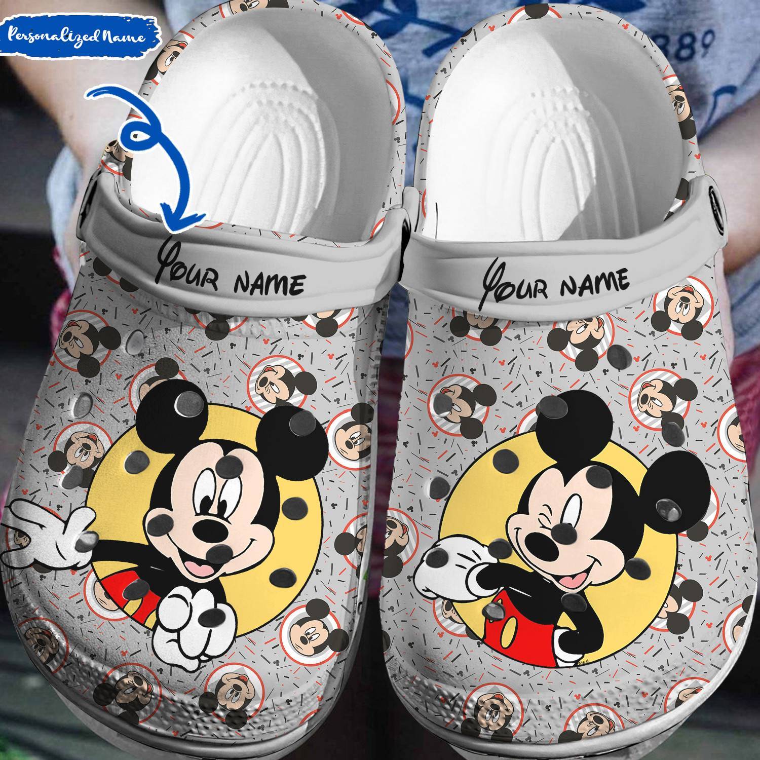 Personalized Mickey Mouse Disney Crocss 3D Clog Shoes