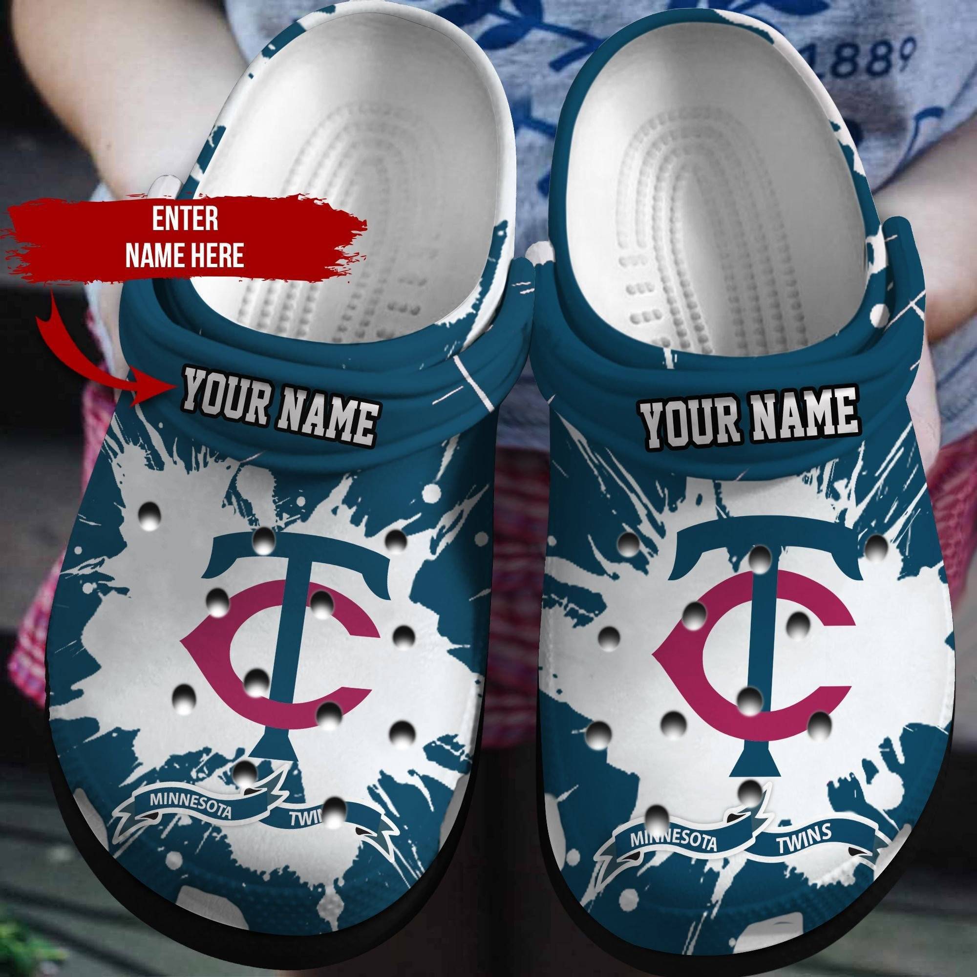 Personalized Minnesota Twins Crocbland Clog 12970Tp